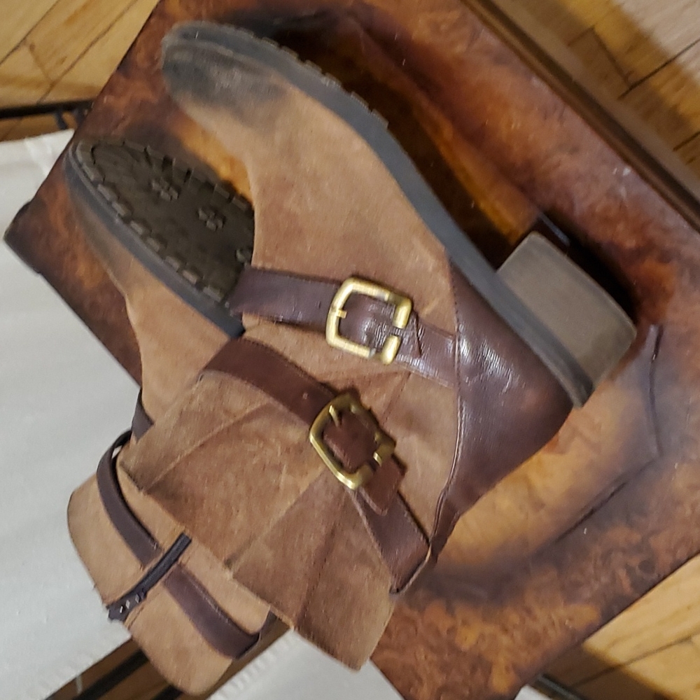 Naturalizer Brown Buckle Boots - Picture 9 of 13